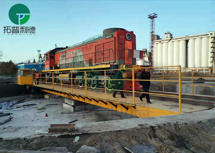 Heavy Duty Motorized Railcar Turntables Railway Locomotive Turntable For Train Station