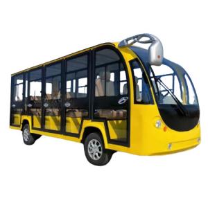 Quality Yellow Color Electric Mini Sightseeing Bus Lead Acid Battery Max Speed 40km/H wholesale