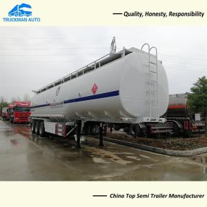 Quality 3 Axle 40000 Liter Fuel Tanker Trailer Carbon Steel wholesale