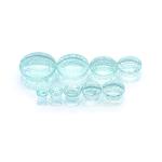 Honeycomb Effect Ear Plug Tunnels Glass Plug Body Jewelry 2G