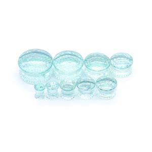 Quality Honeycomb Effect Ear Plug Tunnels Glass Plug Body Jewelry 2G wholesale