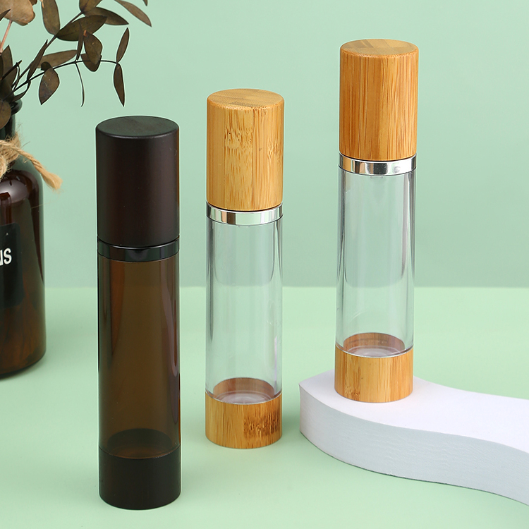 OEM/ODM Acceptable Airless Press Pump Bottle Empty Airless Spray Bottle 15ml 30ml 50ml 80ml 100ml for Skincare and Perfume