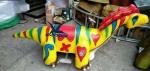220V Motorized Animatronic Animals For Amusement Park / Outdoor Dinosaur Statues