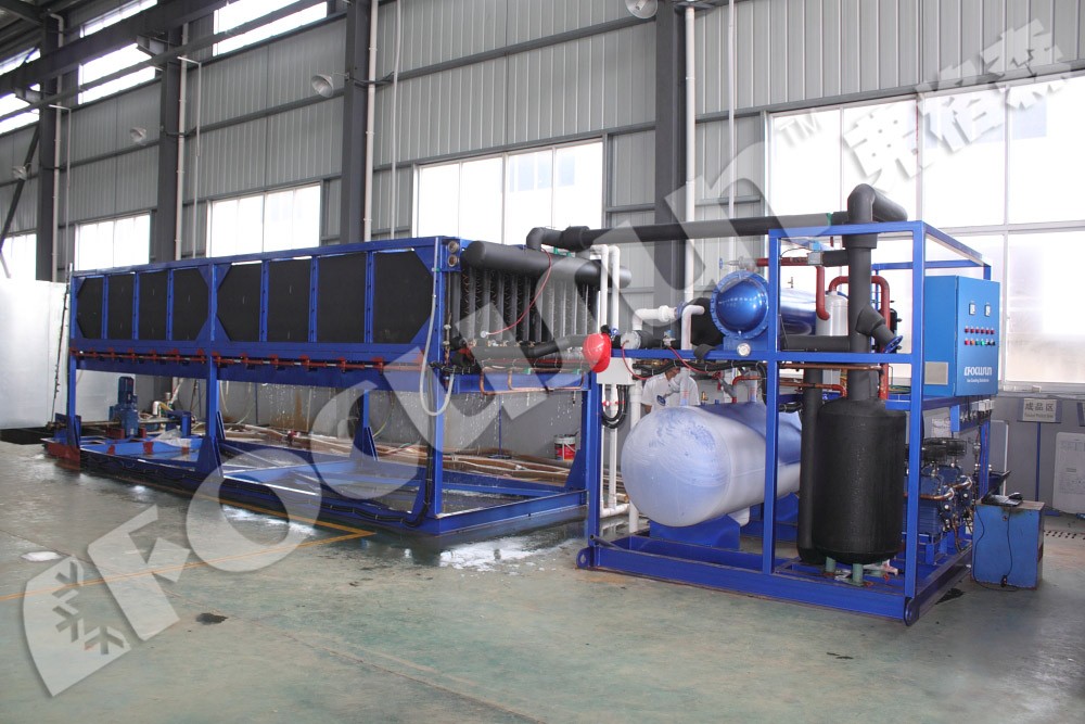 120.3KW Power 380V Voltage 15 Ton Direct Block Ice Machine for Big Ice Production Needs