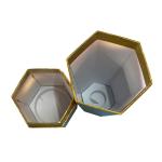 Wholesale Customized Luxury Hexagon Gold Stamping Ring/Jewelry/Necklace