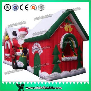Quality Customized Red And White Holiday Christmas Inflatable House / Inflatable Haunted House wholesale