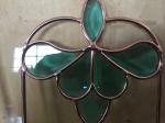 Single decorative leaded glass for cabinet door with electroplating technology
