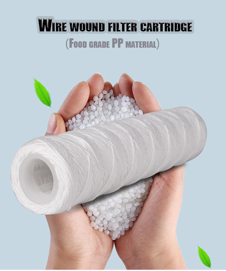 Wire Wound Filter Cartridge for Chemical Water Treatment Rust Filtration Length 30 Inch