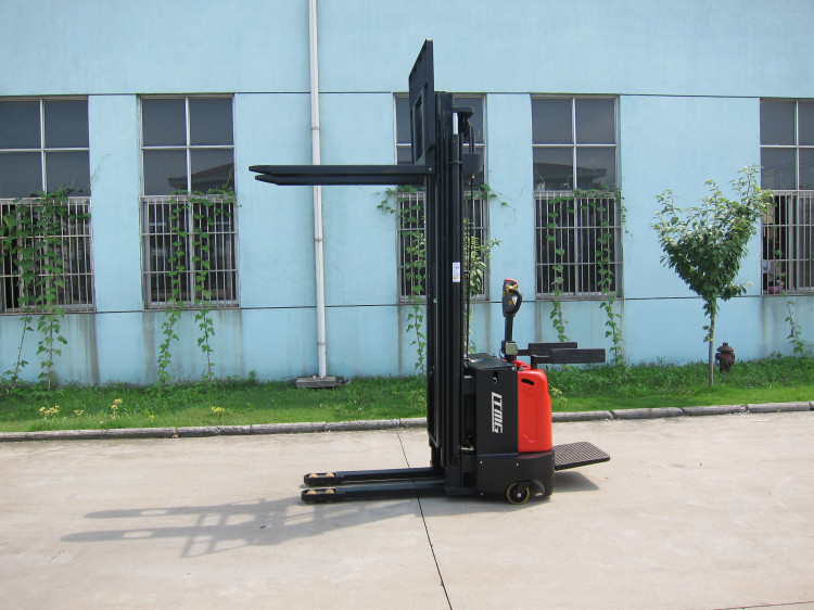 High Lift Hydraulic Hand Pallet Truck , Counterbalance Electric Stacker Forklift