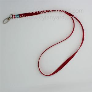 Quality Cheap blank nylon neckstrap with metal sheet crimp wholesale