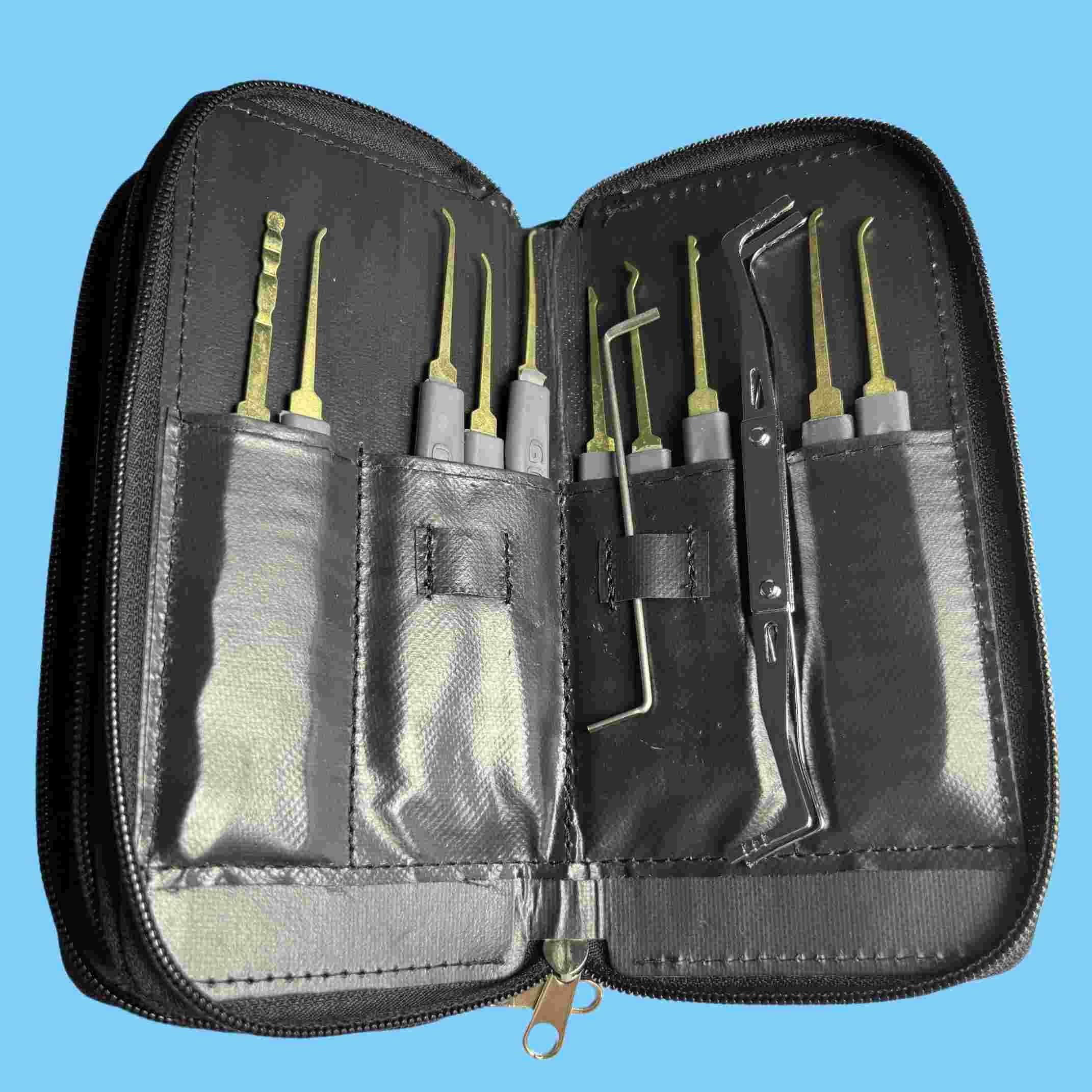 30pcs Locksmithing Tools Stainless Steel Door Lock Pick Set Practice Padlock