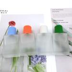 Wholesale Spot Perfume Bottle Transparent Frosted Perfume Bottle Wood Grain