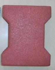 Quality Sports dogbone interlocking rubber pavers / keystone rubber crumb flooring wholesale