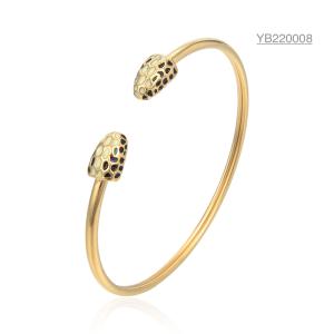 Quality Designer brand accessories snake cuff adjustable fashion stainless steel bangle wholesale