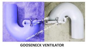 Quality Q235-A carbon steel welded gooseneck ventilator, carbon steel welded round gooseneck ventilator AB150-6 CBT4220-2013 wholesale