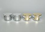 Silver / Golden Cosmetic Cream Jar , Empty Acrylic Round Cream Jar