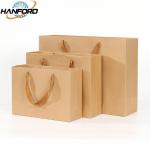 Antiwear Moistureproof Kraft Paper Gift Bags With Handles Multipurpose