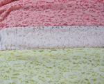 Eco-friendly Cotton Nylon Lace Mesh Fabric Pink 145CM - 150CM Width CY-DK0025