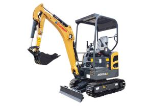 Quality Yellow Mini Compact Excavator ZG018U Ergonomic Design With Spacious Driving Space wholesale