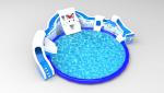 0.9mm Plato PVC Inflatable Water Park Heat Sealing