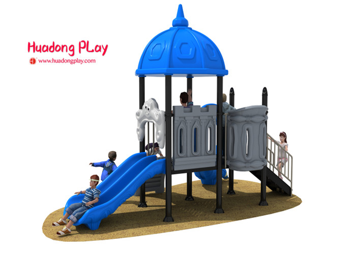 Castle Outlook Outdoor Playground Slides 510*320*390cm Innovative Design