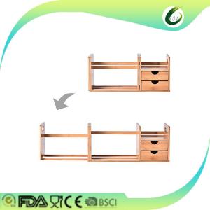 Quality bamboo 2-tier desk organizer wholesale