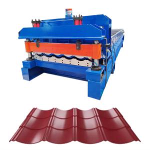 Quality 3-5m/Min Steel Tile Roll Forming Machine 235Mpa Yield Strength wholesale