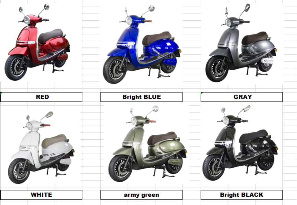 Long-Lasting 60V 20Ah Lithium Battery Electric Scooter 3000W for EEC Certification