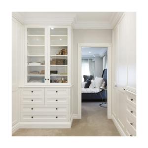 Quality YALIG Transparency Door and White Sunmica Designs for Wooden Wardrobe in Bedroom Sets wholesale