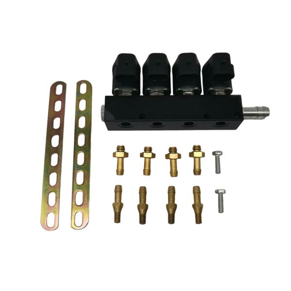 Alloy 12V LPG CNG Injector for 4 Cylinder Vehicles Professional Tested 3 Ohm