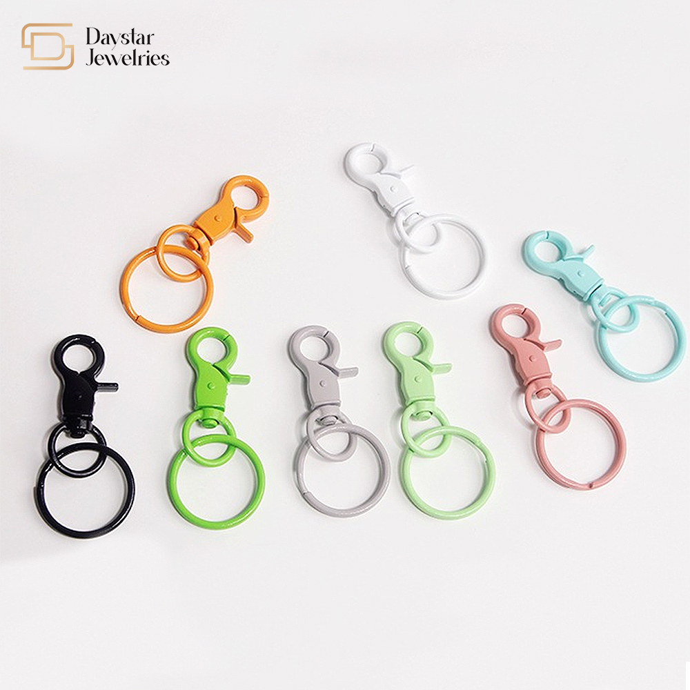 Metal Lobster Claw Clasps Keychain Swivel Key Rings For Diy Key Rings Toy Bag Purses
