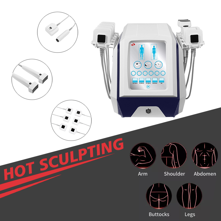 Monopolar RF Hot Sculpting Ems Slimming Machine For Face Double Chin Body