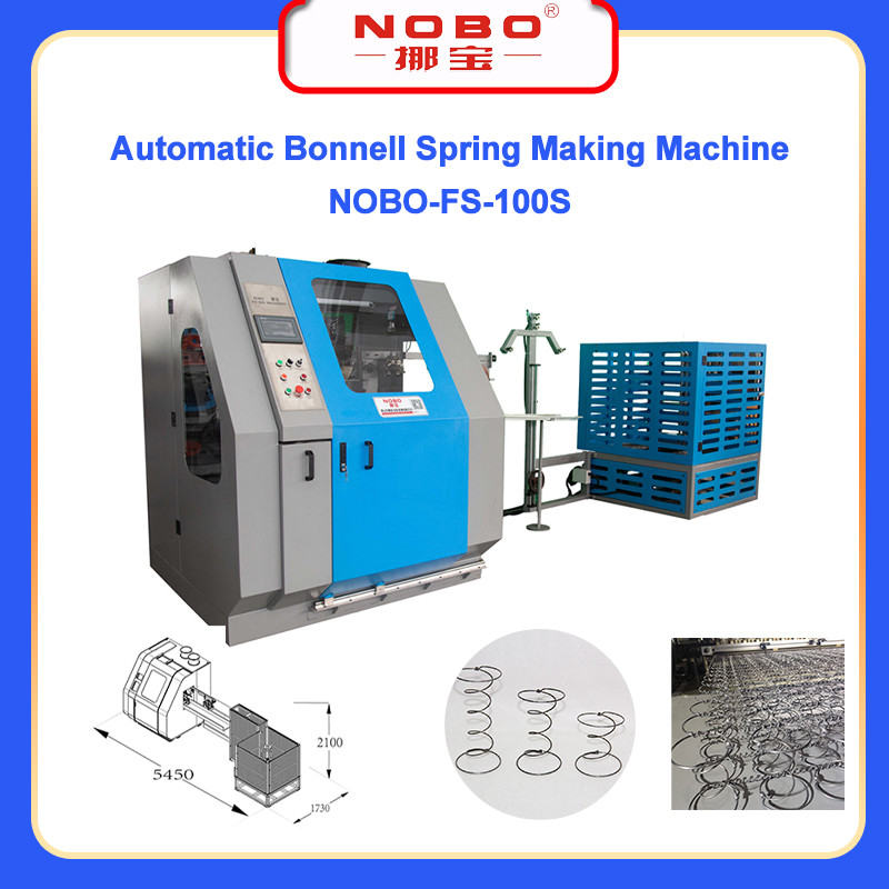 Efficient And Automatic Mattress Spring Making Machine Capacity 75-85pcs/Min
