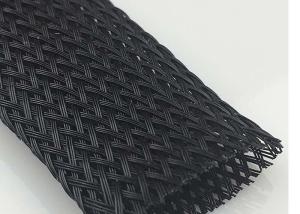 Quality Black Electrical High Temperature Braided Sleeving Flame Proof For Wire Bundles wholesale