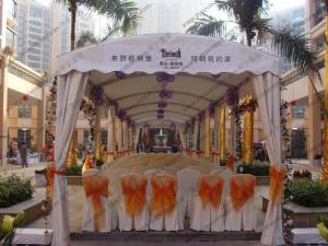 Quality Small Size Polygon Tent Black , Outdoor Party Canopy Module Luxury Decoration wholesale