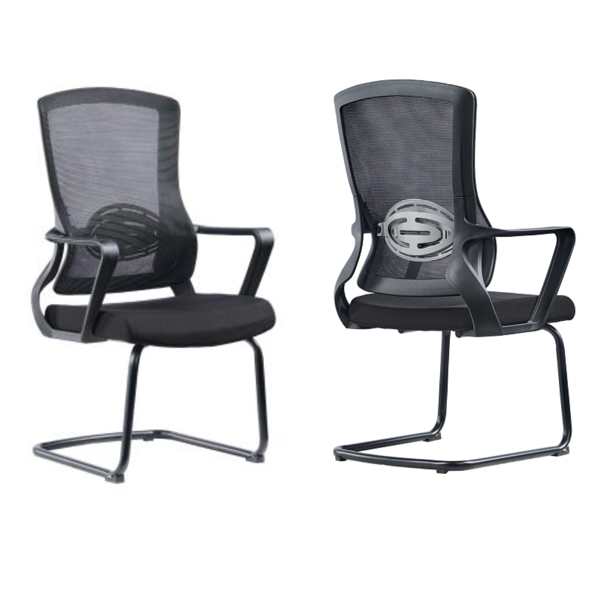 Adjustable Height Mid Back Staff Swivel Mesh Office Chair with Solid Wood Legs Armrest