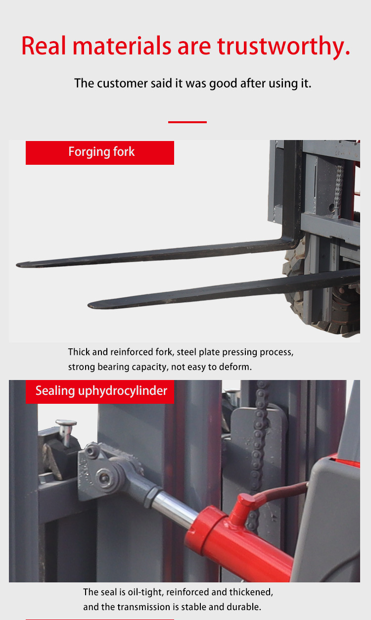 Farm Electric Forklift Truck With 3 Stage Mast Type From Food Beverage Full Electric Forklift