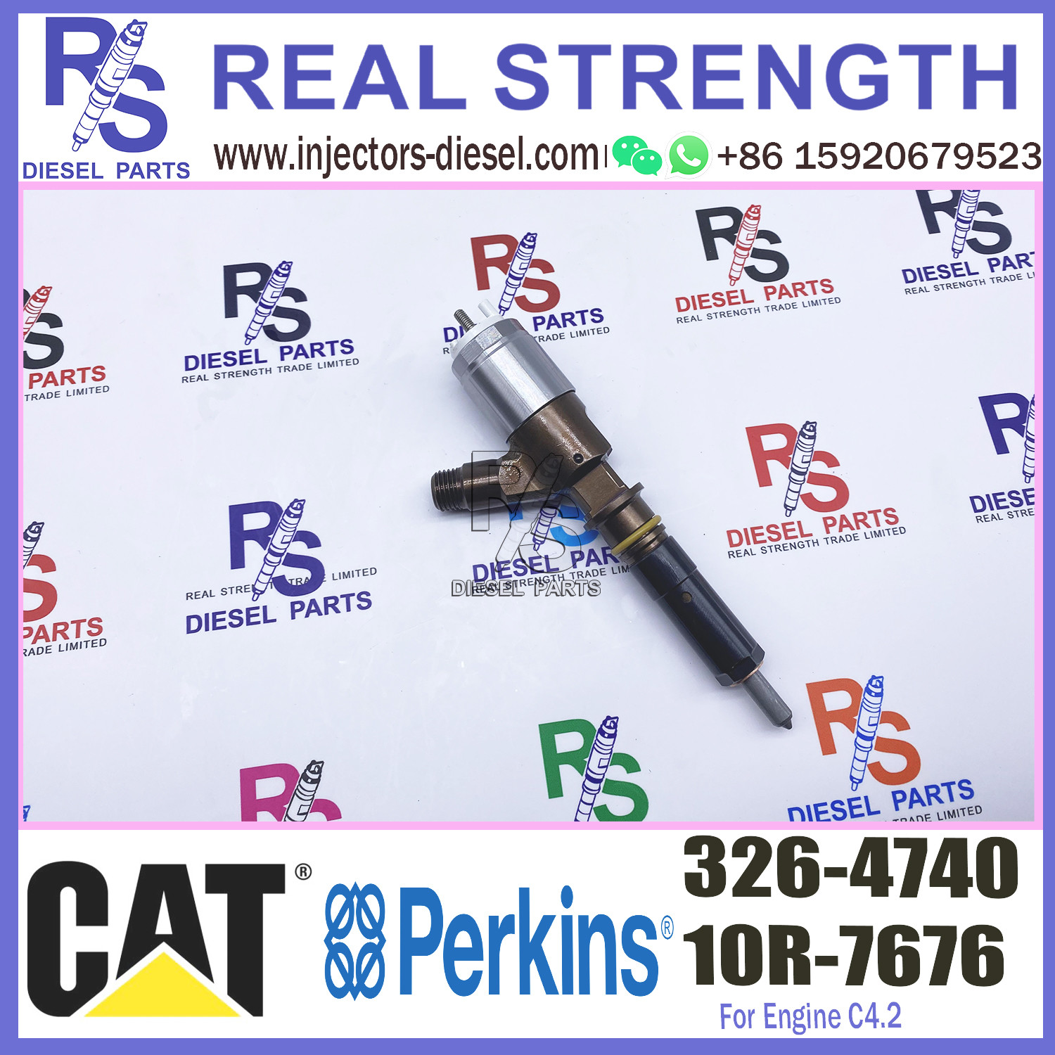 C4.2 Common Rail Engine Fuel Injector Assy 3264740 326-4740 For Excavator 315D