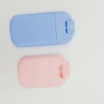 Refill Card Bottle Sprayer 20ml 30ml With Silicone Lanyard Round Shoulder Design