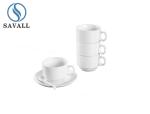 Savall Horeca Oem Porcelain Coffee Cup Hotel Restaurant Ceramic Coffee Cup And