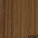 Door Cabinets Dark Wood Grain Laminate Foil PVC ODM