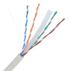 Quality CAT6 Ethernet Network UTP Cable 23AWG White PVC Plenum 500FT wholesale