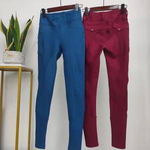 Quality Winter Fleece Arrow Women Silicone Horse Riding Pants With One Pockets wholesale