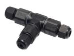 IP67 Waterproof Electrical Cable Connector 450V 24A Tee Joint