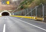 Multifunctional Highway Roller Barrier , Anti Impact Steel Traffic Barriers