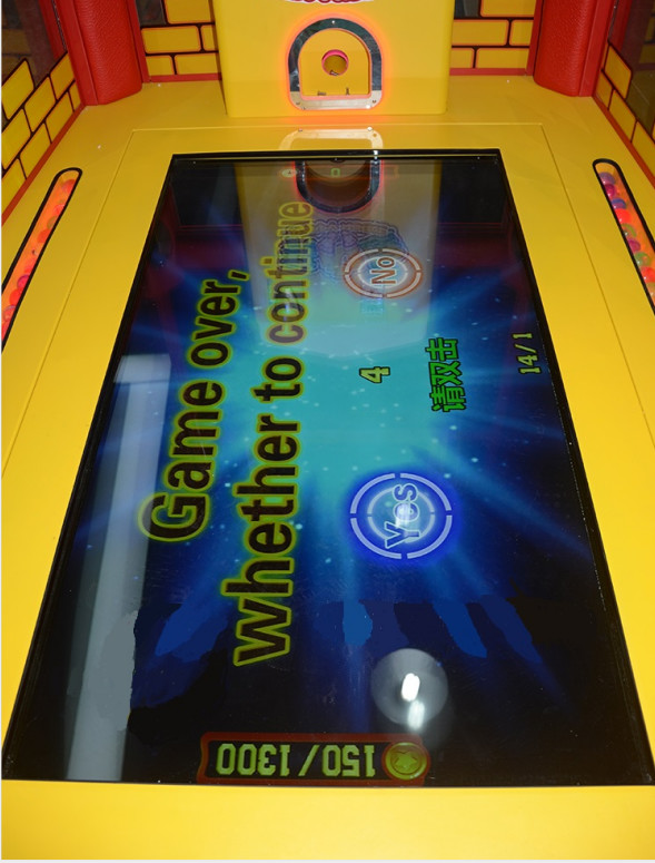 Trample Board Children Game Machine / Indoor Coin Operated Funny Kiddie Step On Screen Game Machine