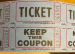 Blue Red Printed Thermal Ticket Party Department Admission Anti Ultraviolet