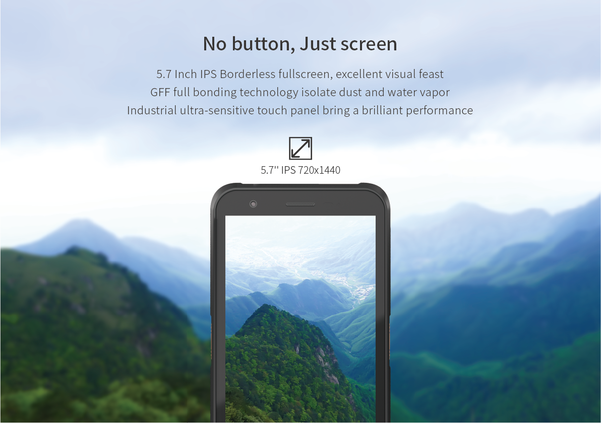 High Protection Multi-Purpose Wireless Terminal with Dual Cameras High Dynamic Range Imaging and 64GB ROM