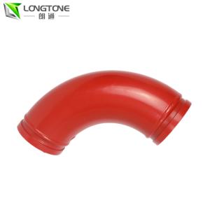 Quality Longtone Curving Concrete Pump Pipes DN125 *90D Twin Wall Elbow wholesale