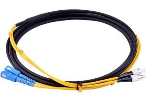 Quality Armored SC - FC Patch Cord , SM Duplex Fiber Optic Jumper Waterproof / Sunblock wholesale